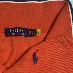 Polo Ralph Lauren Shirt Mens 2XB Pink Coral Polo Short Sleeve Pullover Blue Pony